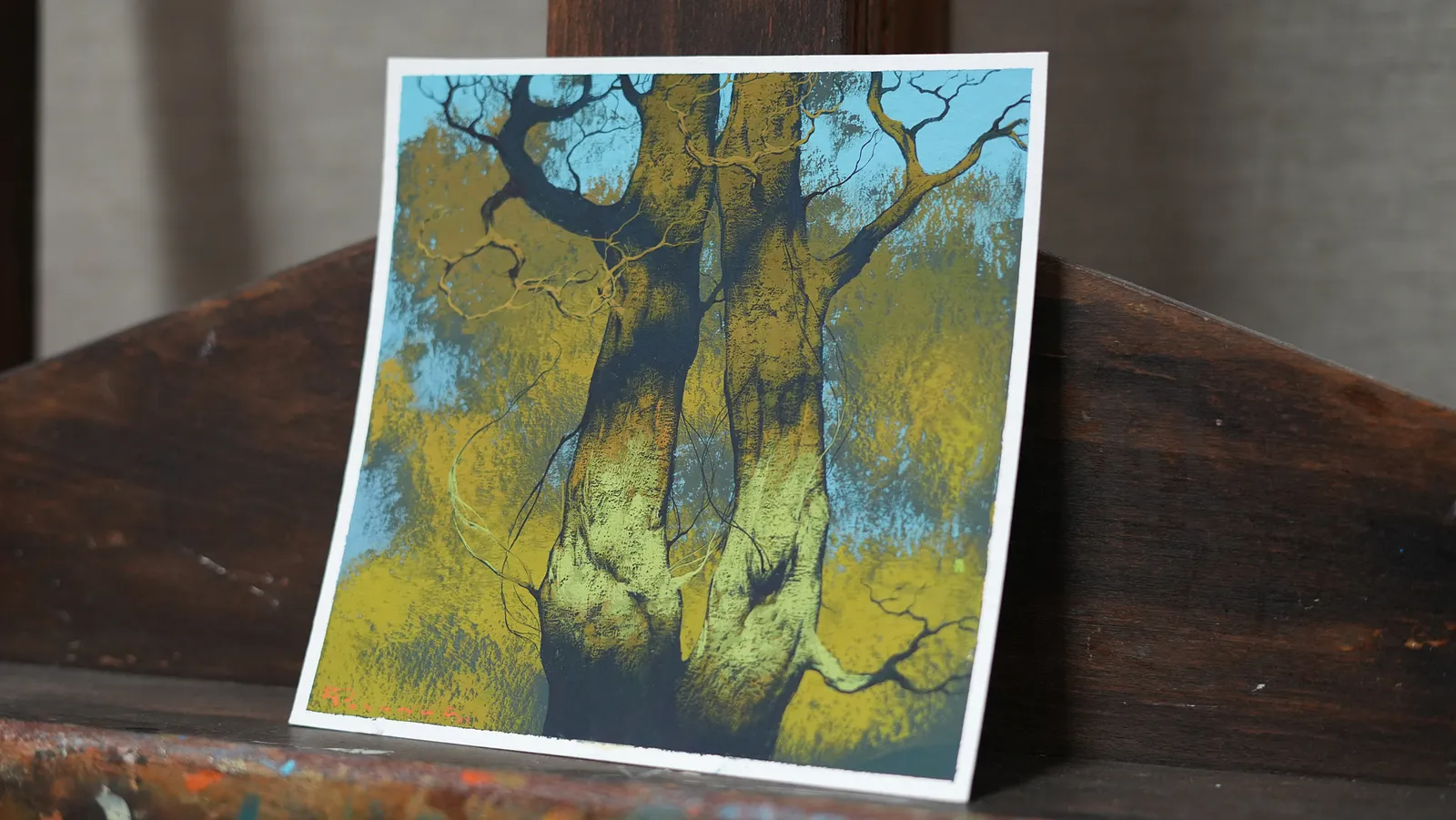 Image of Sketch 197 by Artem Rohovyi, size: 19x19 cm, made of Gouache,paper, Painting medium, from Kharkiv Photo 2 of 2.