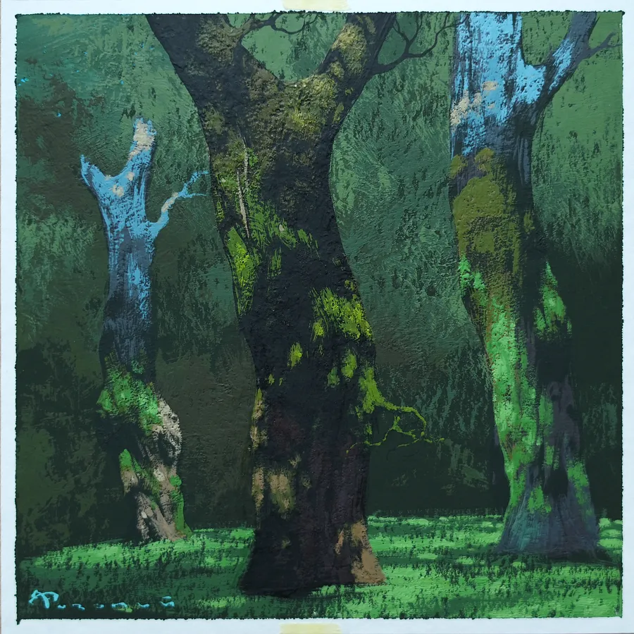 Image of Sketch 218 by Artem Rohovyi, size: 16x16 cm, made of Gouache,paper, Painting medium, from Kharkiv, priced at $250