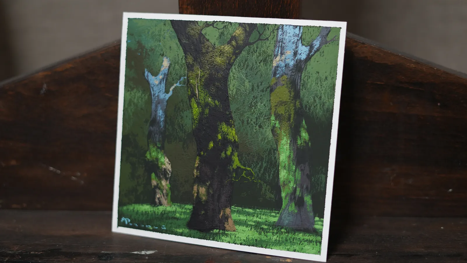 Image of Sketch 218 by Artem Rohovyi, size: 16x16 cm, made of Gouache,paper, Painting medium, from Kharkiv, priced at $250 Photo 3 of 3.