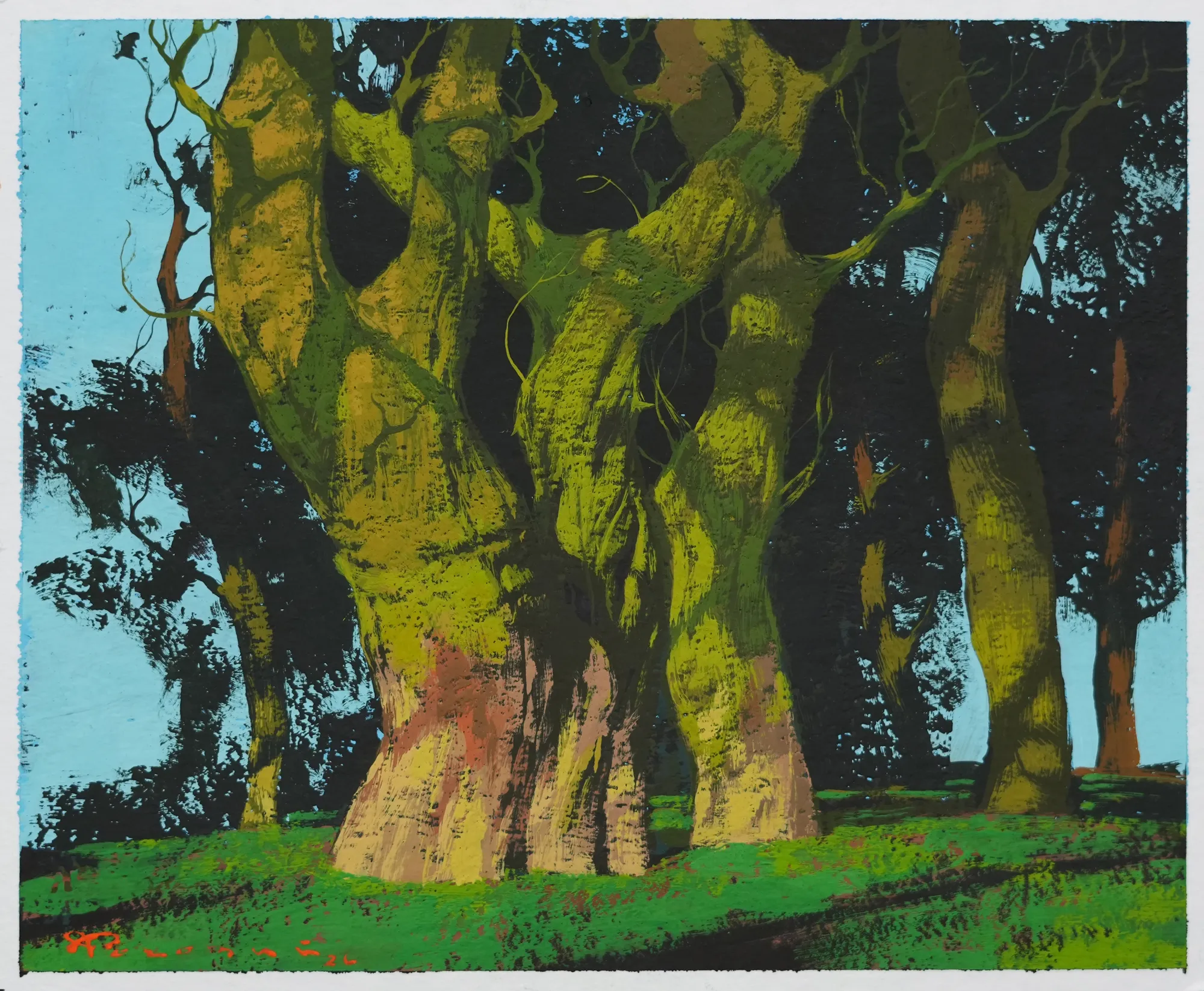 Image of Sketch 213 by Artem Rohovyi, size: 17x21, made of Gouache,paper, Painting medium, from Kharkiv