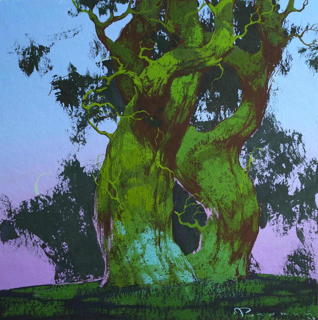 Image of Sketch 220 by Artem Rohovyi, size: 17x17 cm, made of Gouache, paper, Painting medium, from Kharkiv Photo 1 of 2.