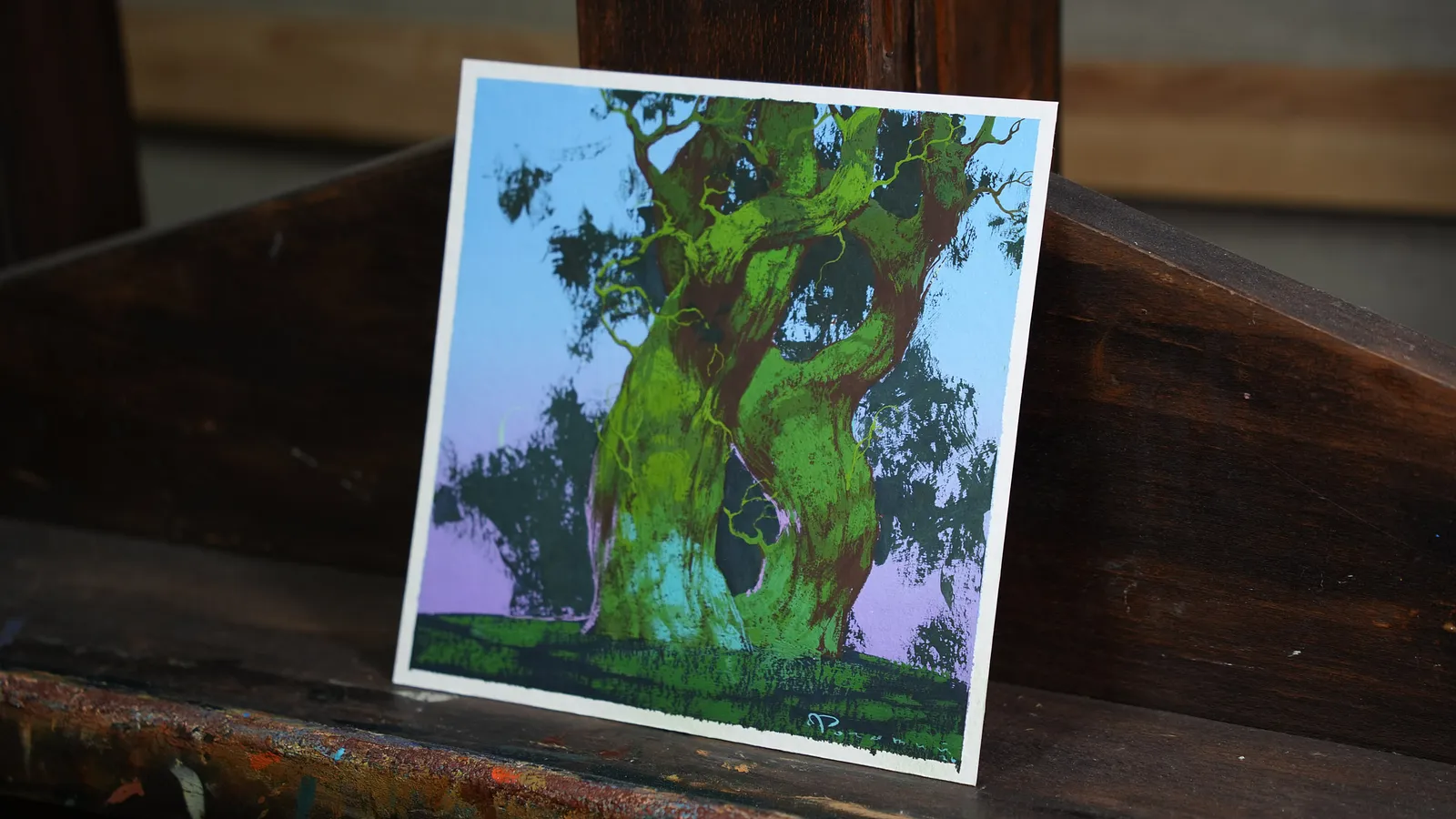 Image of Sketch 220 by Artem Rohovyi, size: 17x17 cm, made of Gouache, paper, Painting medium, from Kharkiv Photo 2 of 2.