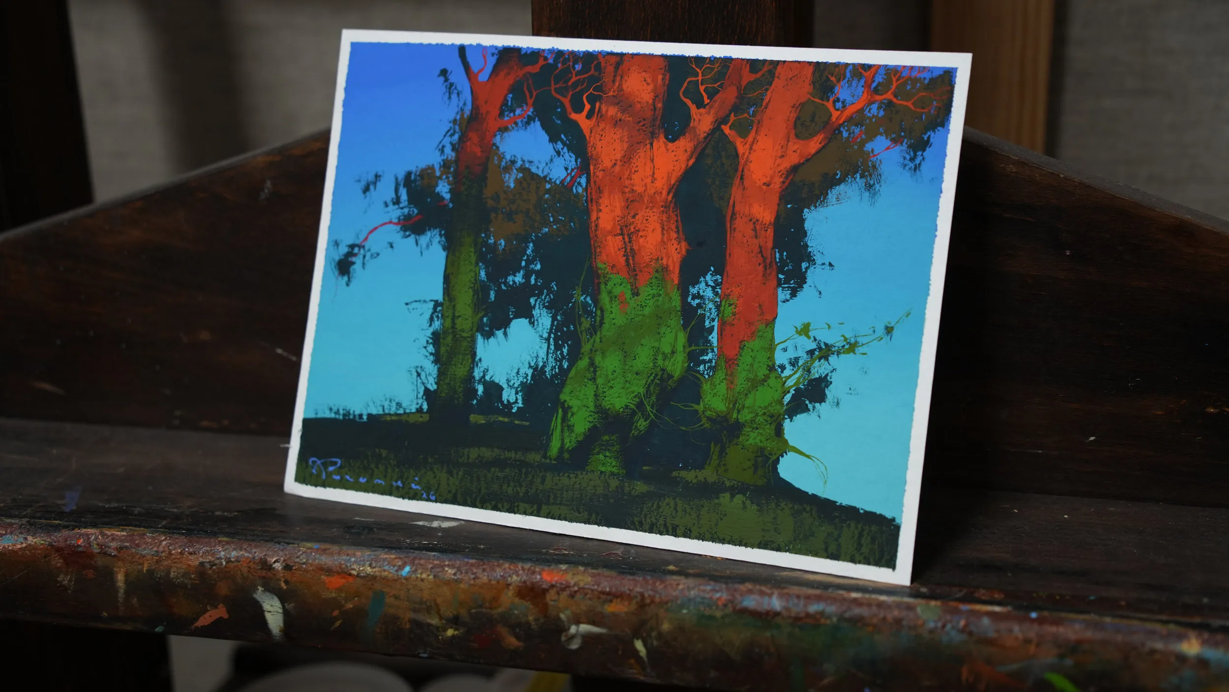 Image of Sketch 221 by Artem Rohovyi, size: 17x23, made of Gouache, paper, Painting medium, from Kharkiv Photo 2 of 2.