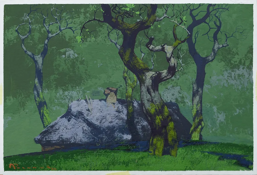 Image of Sketch 219  by Artem Rohovyi, size: 16x24 cm, made of Gouache, paper, Painting medium, from Kharkiv