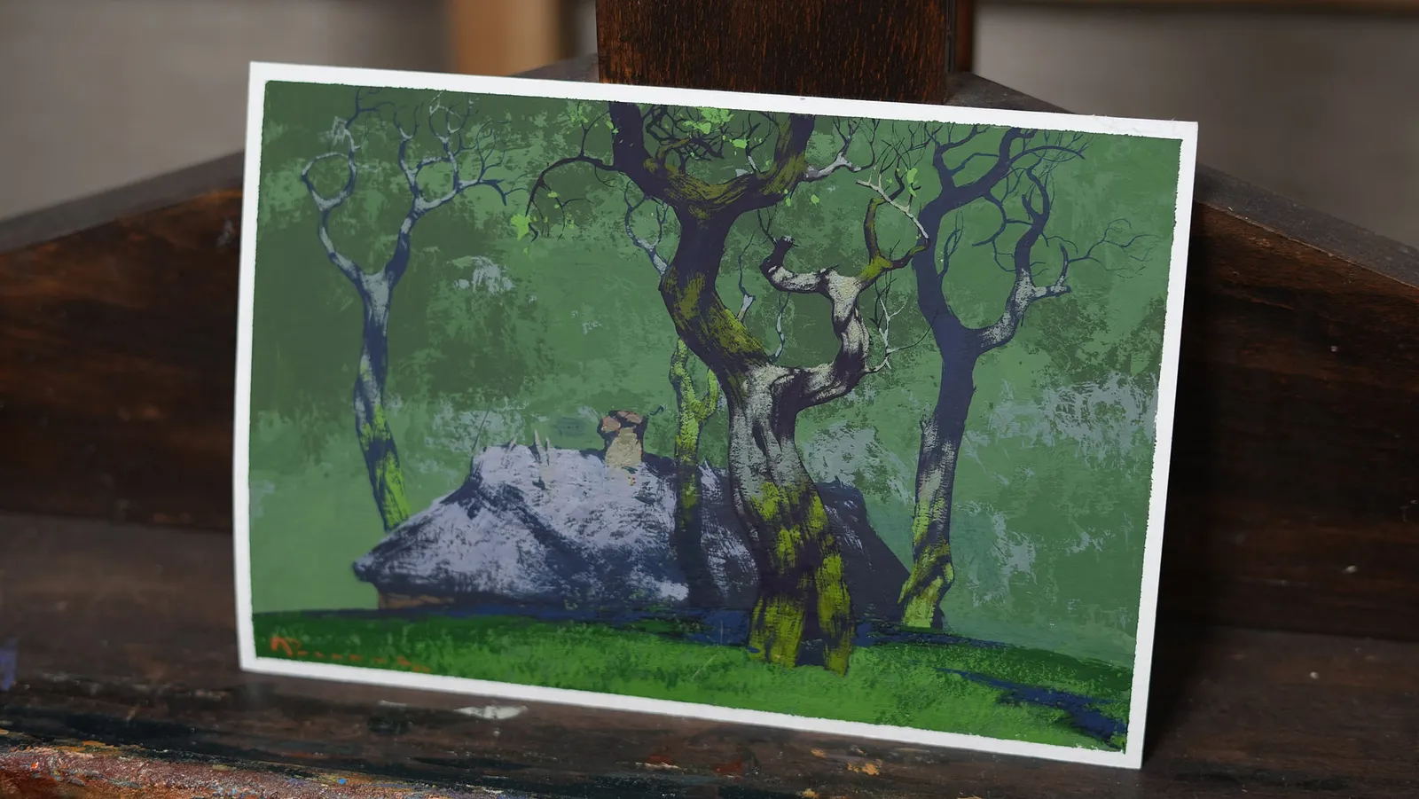 Image of Sketch 219  by Artem Rohovyi, size: 16x24 cm, made of Gouache, paper, Painting medium, from Kharkiv Photo 2 of 2.