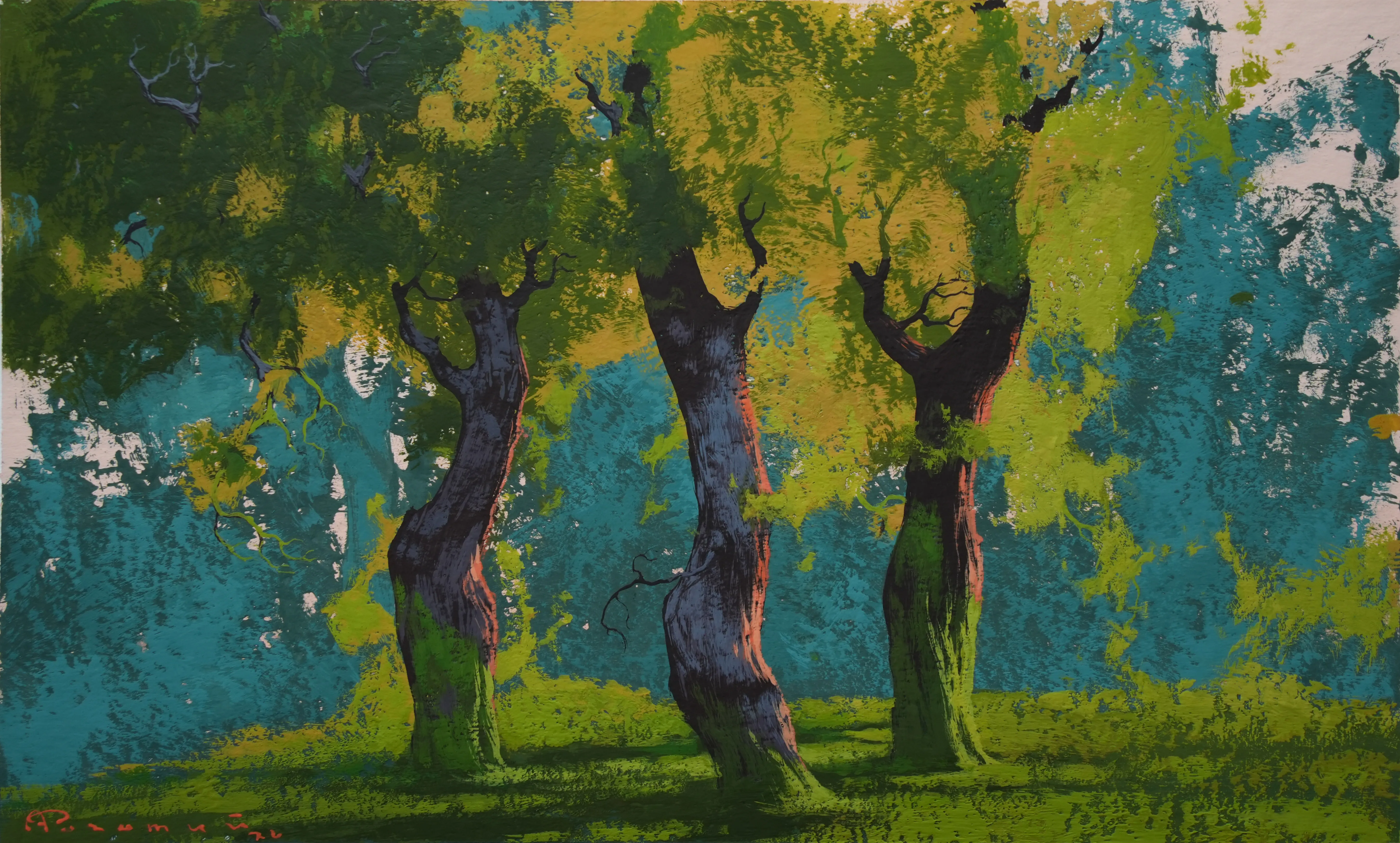 Image of Sketch 224  by Artem Rohovyi, size: 17x28 cm, made of Gouache,paper, Painting medium, from Kharkiv, priced at $300 Photo 1 of 2.