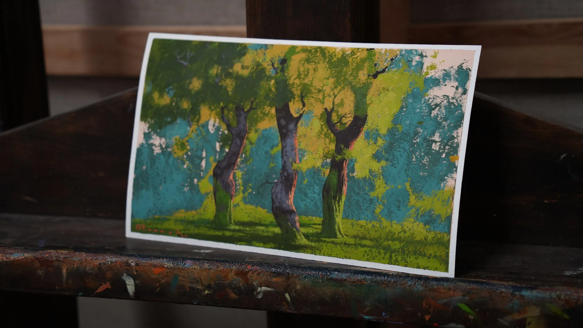 Image of Sketch 224  by Artem Rohovyi, size: 17x28 cm, made of Gouache,paper, Painting medium, from Kharkiv, priced at $300 Photo 2 of 2.
