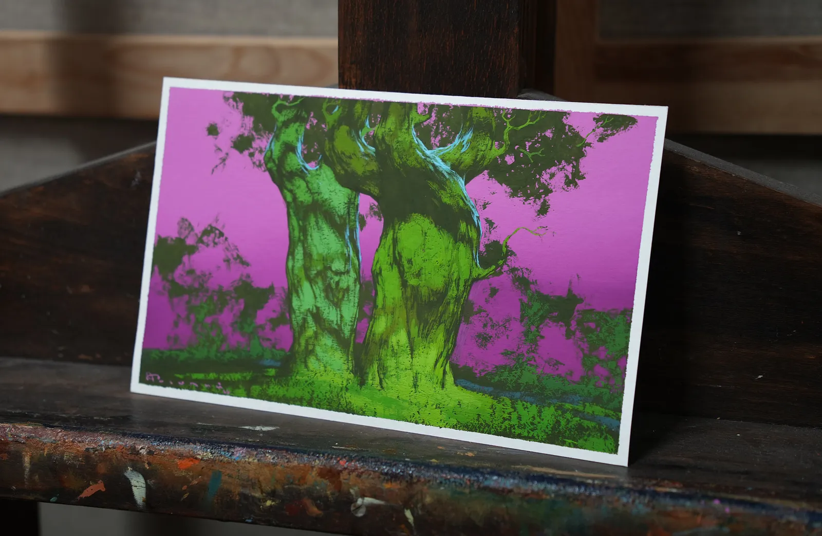Image of Sketch 225 by Artem Rohovyi, size: 15.5x25 cm , made of Gouache,paper, Painting medium, from Kharkiv Photo 2 of 2.